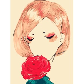 Malerei auf leinwand- manufactor- en71, ce, sgs- OEM- Frauen und blume bild Öl painring