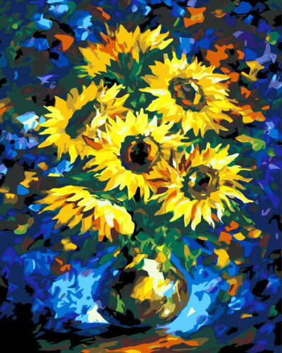 Sun flower - painting by numbers - manufactor - EN71,CE,SGS - OEM