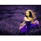 purple girl- paint on canvas - manufactor - EN71,CE,SGS - OEM