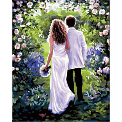 Pintura en la lona - fabricante - en71, Ce, Sgs - OEM - amante lona de la foto de pintura al óleo por números
