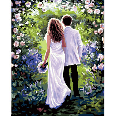 painting on canvas - manufactor - EN71,CE,SGS - OEM-lover photo canvas oil painting by numbers