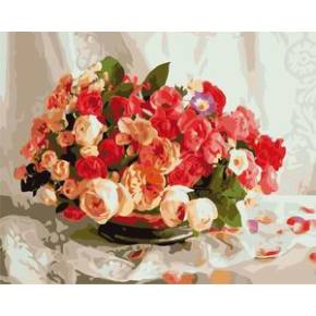 Pintura al óleo imagen de la flor, Pintura en la lona - fabricante - en71, Ce, Sgs - OEM
