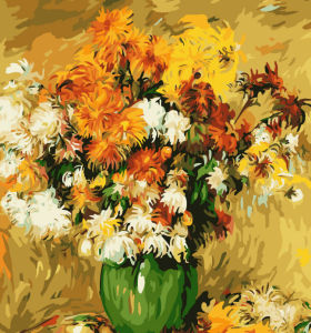 Aceite abstracto de las flores pintura, De la pintura del girasol en la lona - fabricante - en71, Ce, Sgs - OEM