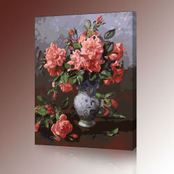 Diy pintura al óleo digital - fabricante - en71, Ce, Sgs - OEM - ventas al por mayor imagen de la flor pintura