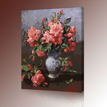 diy digital oil painting - manufactor - EN71,CE,SGS - OEM-wholesales flower picture painting