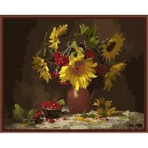Paintboy wholesale DIY digital flower oil painting by numbers on canvas