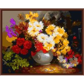 großhandel diy digitale leinwand abstrakte blume acryl gemälde von nummer für schlafzimmer dekoration