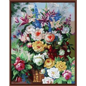 diy handgemachte berühmte künstler canvos malen nach zahlen blume