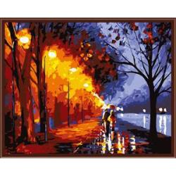 Pintura por número para decoración de la casa en la lona pintura al óleo