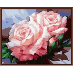 40*50 handgemachte blume leinwand Ölgemälde mit der nummer