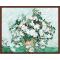Yiwu manufactory 40*50 abstract diy flower oil painting on canvas