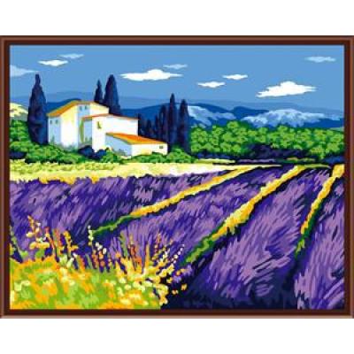 Yiwu factory direct diy digital lavender oil painting
