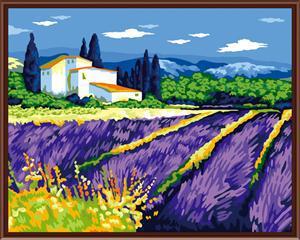 Yiwu factory direct diy digital lavender oil painting