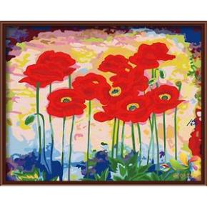 40*50 leinwand hand- bemalte acrylmalerei nach zahlen-sets für heimtextilien