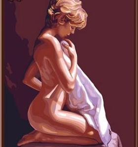 moderne porträt nackt sexy girl acyclische malerei leinwand