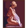 modern portrait nude sexy girl acylic painting canvas