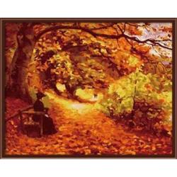 40 * 50 CE SGS fabricante DIY pintura al óleo paisaje de otoño