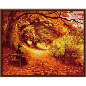 40*50 ce sgs manufactor diy Ölmalerei landschaft im herbst