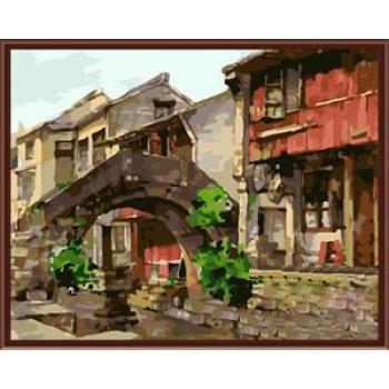 Wholesale SGS CE DIY digital 40*50 scenery oil painting by number