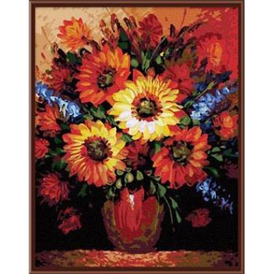 Wholesale CE DIY digital 40*50 daisies flower oil painting by number