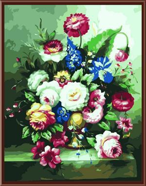 Manufactor DIY digital 40*50 canvas flower oil painting by number