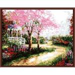 Venta al por mayor SGS CE digital de DIY 40 * 50 paisaje enmarcado pintura al óleo en la lona