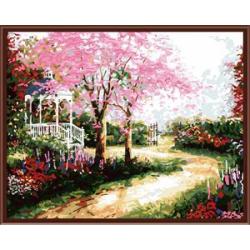 Großhandel sgs ce diy digitale 40*50 Landschaft gerahmte Ölgemälde auf leinwand