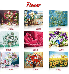 Manufactor paintboy brand DIY hand-painted canvas flower painting by numbers for home decor