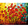 GX7010 new design abstract flower hot sale 40*50 DIY painting by number kits