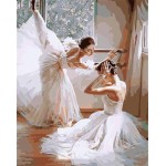Digitalen leinwand malerei Balletttänzerin für wand-dekor g399