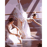 G400 ballerina painting by numbers for wall decor