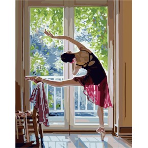 G236 ballerina diy painting by numbers for home decor