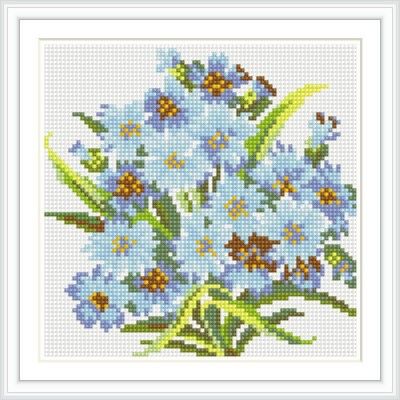 flower picture diy mosaic diamond painting with wooden frame BZ008