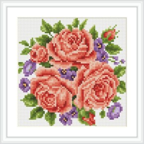 Imagen de la flor diy cristal de diamante pintura 2015 nuevo diseño BZ002