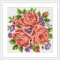 flower picture diy crystal diamond painting 2015 new design BZ002