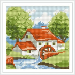 Bz039 neue design gute qualität Landschaft Öl leinwand 2.5mm Platz 3d diamant malerei