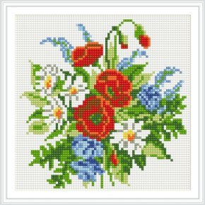 bz023 schöne blume heiß im Sommer mosaik diamant malerei