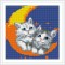 BZ048 cats r 2.5mm swarovski elements diamond painting free art supply samples