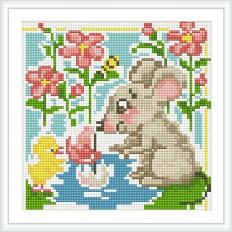BZ061 hot photo lovely animal diamond painting wholesale cross stitch for HOME DECOR