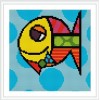 BZ069 wholesale abstract fish design diy cross diamond painting for home decor