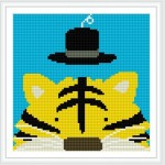 bz066 Art cartoon tiger diamant malerei mit voller muster