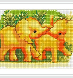 animal Elephant picture diy diamond painting by numbers CZ002