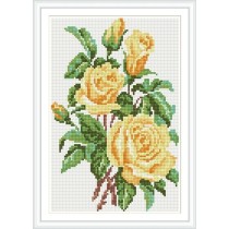yellow rose diy full round diamond painting for home docor CZ012