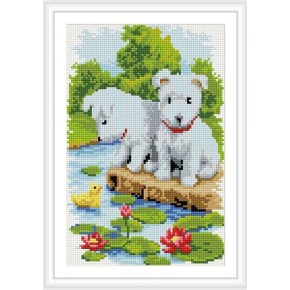 voller hund muster malen Junge diamant malerei mit holzrahmen cz017