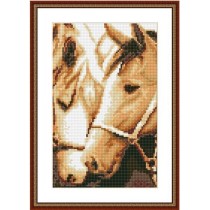 hot horse paint boy diamond painting with wooden frame CZ018