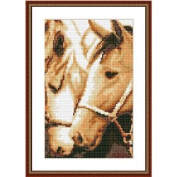 Hot horse pintura de diamantes pintura con marco de madera CZ018