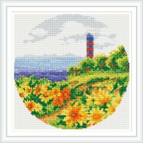 DZ035 nice landscape 2.5mm full drill framed canvas diy diamond painting cross stitch