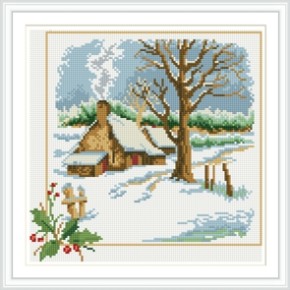 Dz039 Winterlandschaft weihnachts-design 2.5mm voll bohren gerahmte leinwand diamant malerei diy