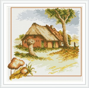 DZ038 beautiful landscape 2.5mm full drill framed canvas diy diamond paintings for house decor