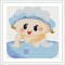 DZ043 2.5mm full drill framed canvas cute baby diy diamond paintings by artist